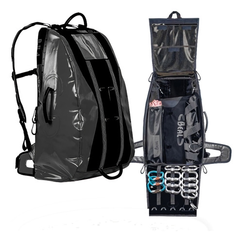 Mochila Rescate En Altura Beal Combi Pro 80 Black 45lts