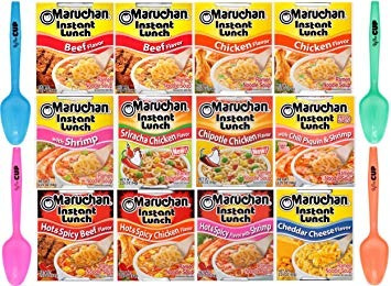 Maruchan Ramen Instantáneo Almuerzo - 10 Sabor Variedad Paqu