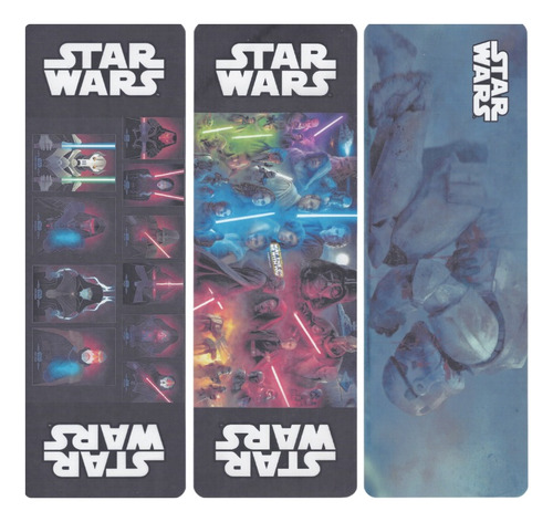 Pack 12 Separadores Para Libros Colección Star Wars Multicolor Star Wars 3