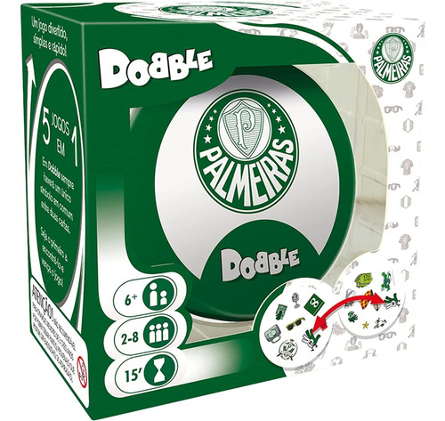 Jogo De Cartas Dobble: Futebol - Palmeiras Galapagos