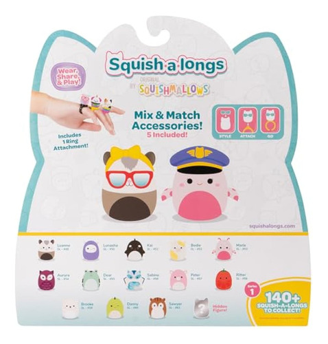 Squish-a-longs, Paquete De 14 Unidades, 1 Minisquish Con 4