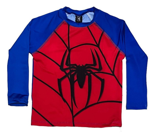 Camiseta Con Filtro Uv 50 Spiderman
