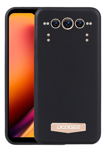 Capa De Telefone Tpu Preta Para Doogee V Max