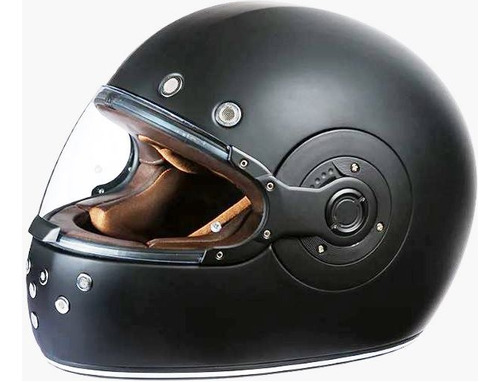 Casco Daytona Retro- Dull Negro Mate D.o.t. Tallas Xs A 2xl