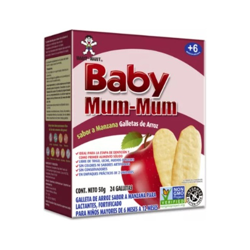 Baby Mum - Mum Galletas De Arroz Sabor Manzana 50gr 
