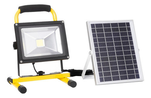 Reflector Led Solar Portatil Lx910/20w | Litex Color Negro