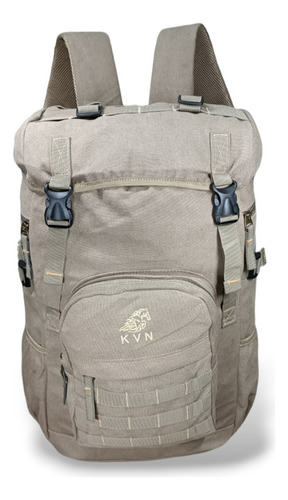 Mochila Tática Militar Wlxy 50l - Sistema Molle, Resistente, Espaçosa, Compartimento Notebook, Cinto Peitoral E Abdominal, Bolsos Com Zíper - Ideal Para Aventuras E Viagens Longas Bege