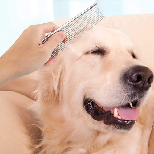 Paquete De 2 Peines Para Perros Con Extremos Redondeados Y D