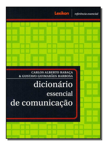 Libro Dicionario Essencial De Comunicacao De Rabaca Carlos E