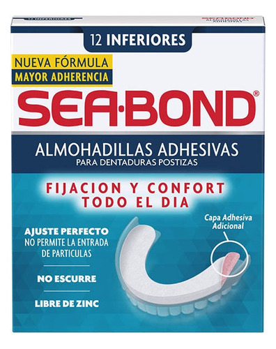 Sea-bond Almohadillas Adhesivas Inferiores 12 Pz 6-pack
