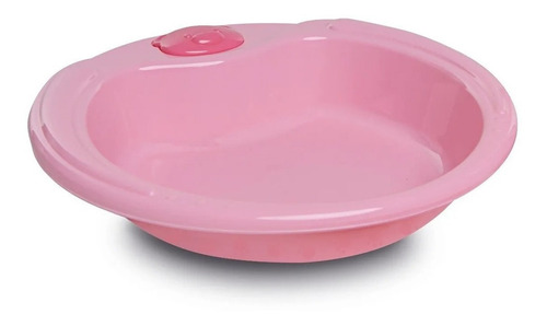 Kit Alimentação - Adoleta Bebê - Prato / Copo / Colheres Cor Rosa