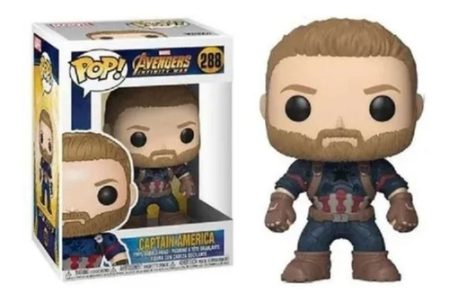 Avengers Pop Compatible Captain America(288) Colores En Fuga