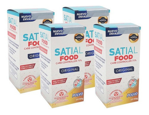 Satial Food Polvo 50g Bloquea Carbohidratos X4 Unid