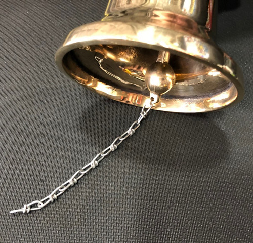 Campana De Bronce Pulido Elementos De Seguridad Pna Nautica