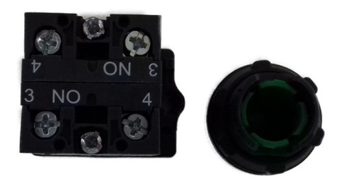 Imagem 2 de 5 de Botão De Comando Com Retenção 2na Verde P/ Vm300/600