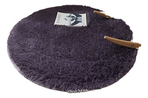Aa Alfombra Redonda Simple De Lana De Seda For El Hogar,