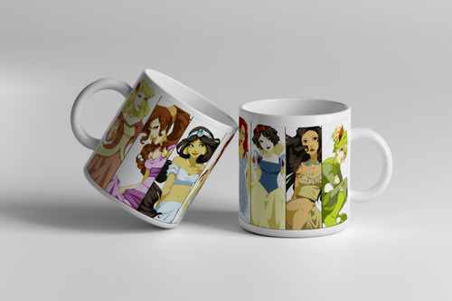 Taza De Ceramica Aaa Princesas Disney 