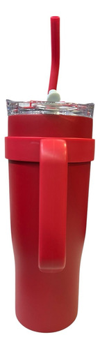 Vaso Quencher Termico Frio/caliente De Acero 1200ml Rojo Liso