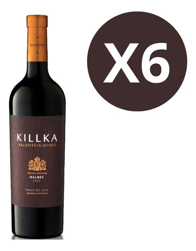 Vino Killka Malbec 750 Ml X6