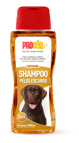 Shampoo Para Perros De Pelos Oscuros 500 Ml - Procao