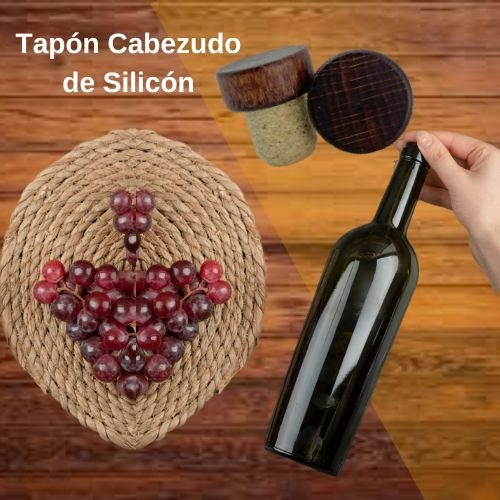 Tapón Cabezudo De Silicón  ( 12 Unidades X Precio Publicado)