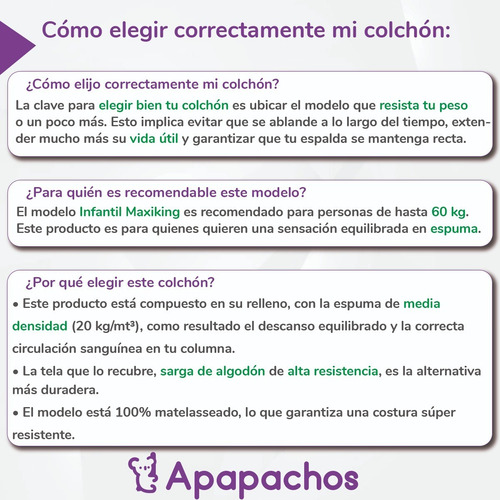 Sommier Y Colchón Maxiking Una Plaza Infantil Rosa