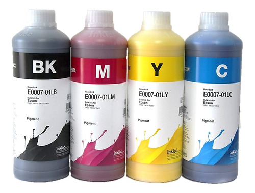 4 Litros Tinta Pigmentada Compatible Epson