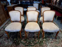 Comprar Manyantiques - Juego De 6 Sillas Francesas Luis Xv Tapizadas