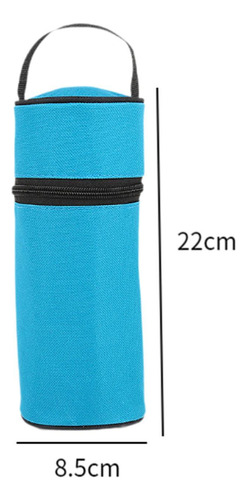 Bolsa De Transporte Aislada Para Botella De Agua, Azul Claro