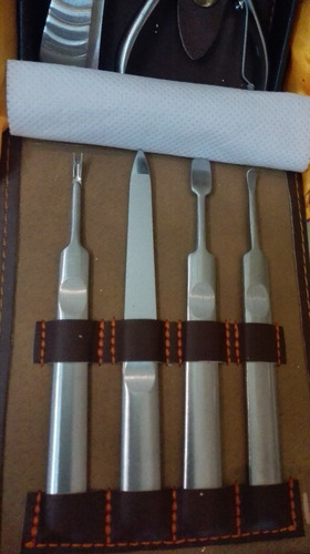 Estuche Set Manicure Y Pedicure De Acero Inoxidable