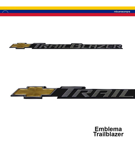 Emblema Trailblazer. Original Gm. Puerta Del. Mibuenacompra