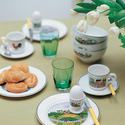 Villeroy & Boch Design Naif Rim Soup 2- Noahs Ark, 9 In, Por