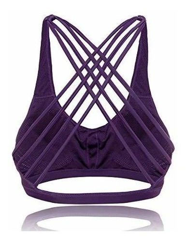 Tops - Padded Strappy Sports Bras For Women Activewear Tops 