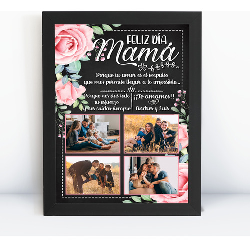 Regalo Para Mamá  Cuadro Personalizado  Fisico + Fotos