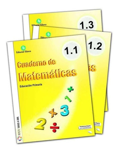 Cuadernos De Matemáticas 1ºprimaria 3 Títulos