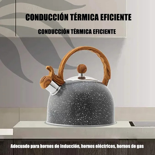 Tétera Silbante Acero Inoxidable Para Estufa Hervida Agua
