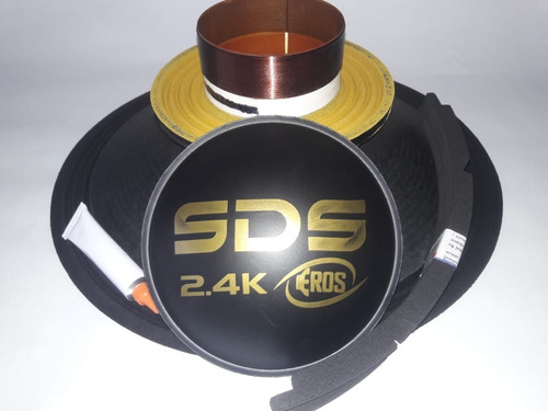 Kit Reparo Alto Falante Eros Sds 2.4 15 Pol 1200 Rms 4 Ohms