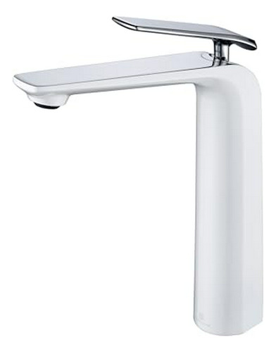 Grifo De Baño Grifo Mezclador De Lavabo Blanco Y Cromado, Gr