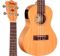 Comprar Ukulele Shelby Elétrico Concert Su23me Mogno Afinador Su23m