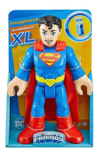 Muñeco Superman Xl Imaginext Dc Super Amigos 26 Cm