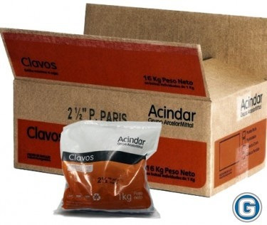 Clavos Punta Paris Acindar De 3 Pulgada Bolsa 1 Kg Gramabi