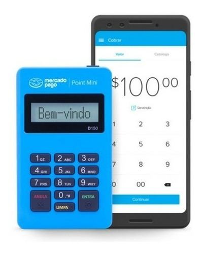 Imagem 1 de 3 de Kit 5 Máquina De Cartões Point Mini D150 Do Mercado Pago