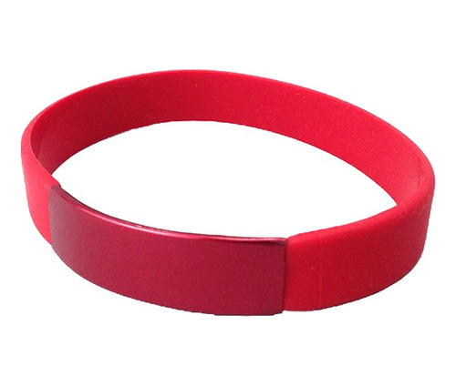 Brazalete De Silicone Y Aluminio 