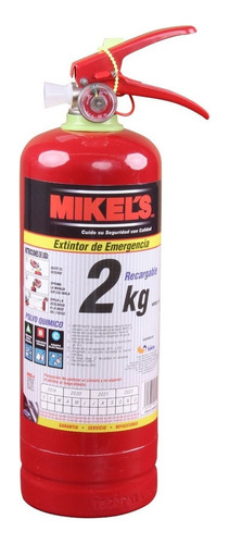 Extintor De Emergencia 2kg Recarbable Mikels