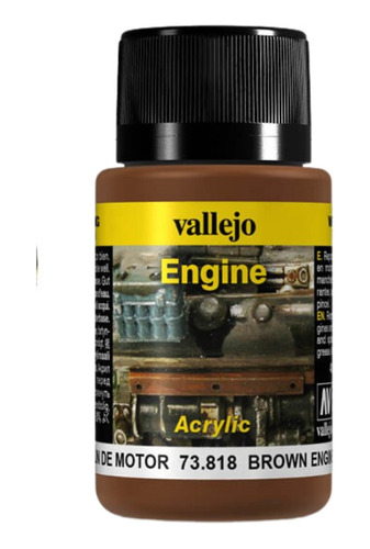 Vallejo Engine 73818 Hollín De Motor Efecto Suciedad Acrilyc