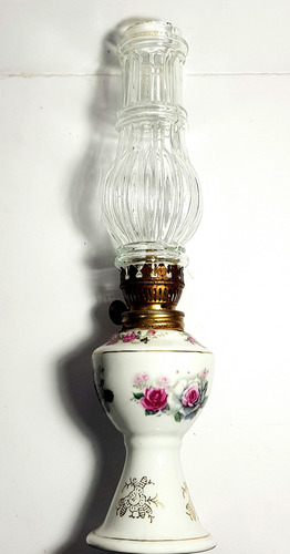 Lámpara 27 Cm. Años '70 A Alcohol,6,5x27cm. Tulipa Acomodo (Usado)