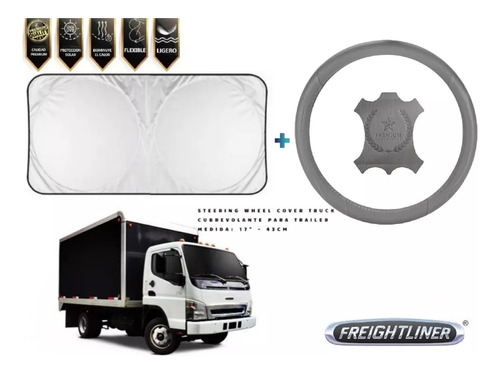 Volante Trailer Gris + Cubresol   Freightliner 360 715 2016