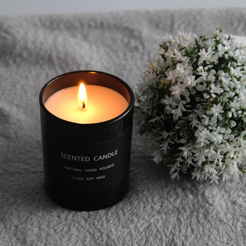Sal Marina De Salvia, Vela De Cristal Negro Con Aroma A Arom