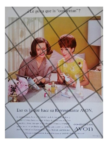 Cartel Publicitario Retro Cosmeticos Avon 1965 /19