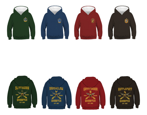 Sudadera Escolar Slytherin De Harry Potter Chamarra Uniforme